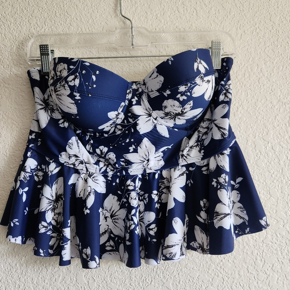 Womens Floral Tube Top LG